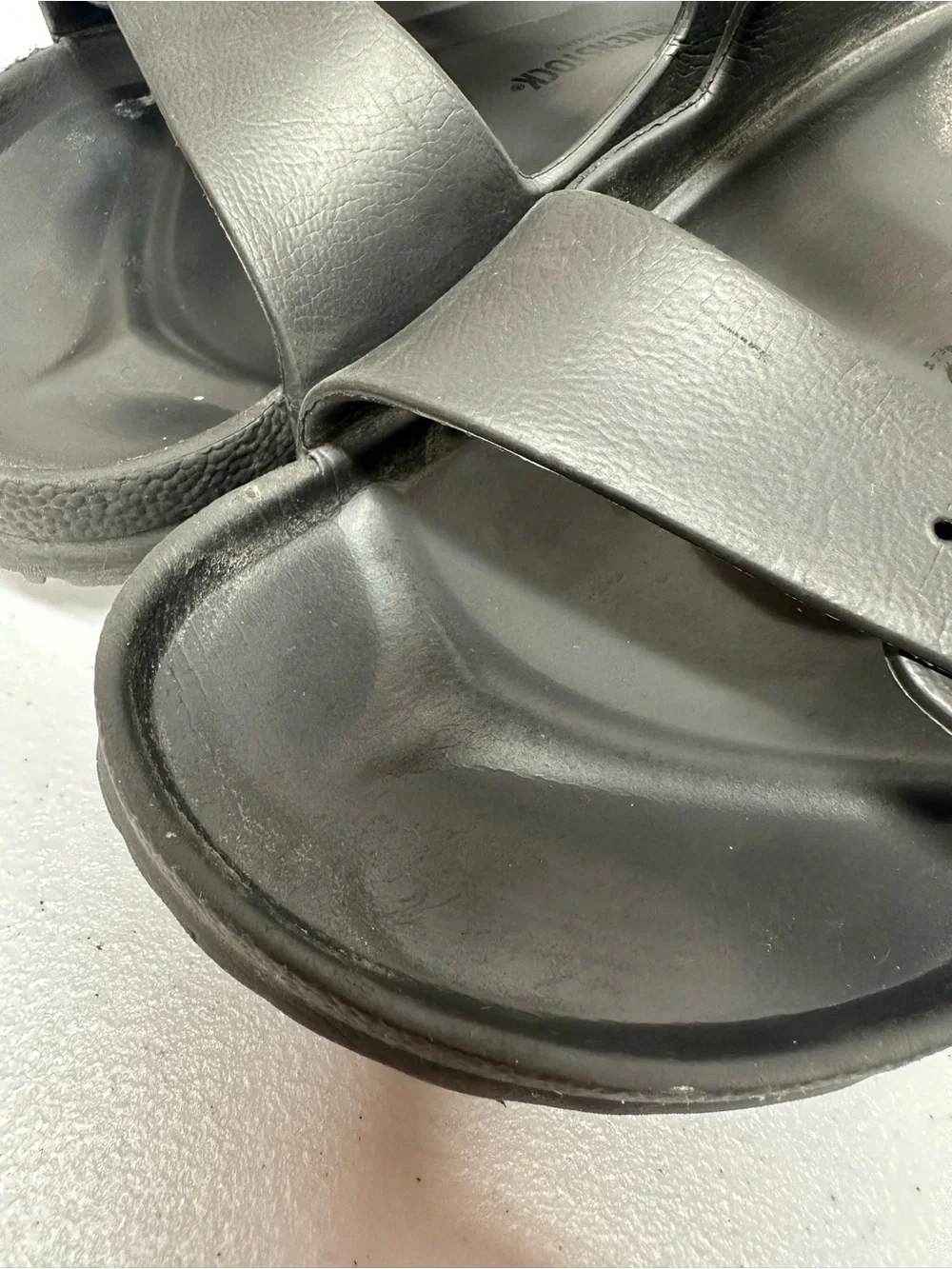Birkenstock Men’s Black Two-Buckle EVA Slide Sandals